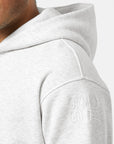 Sierra Drift Hoodie in White Marl
