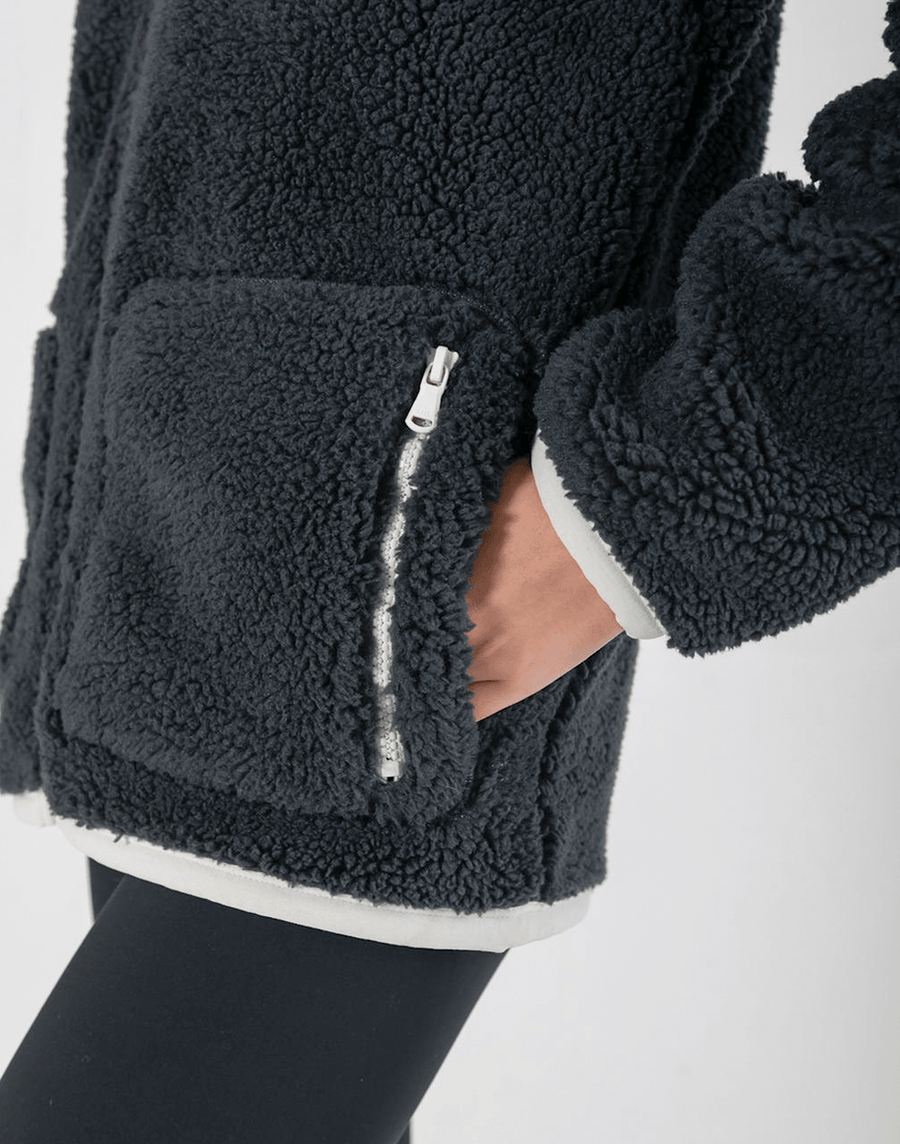 Industry Fleece Jacket in Midnight Grey - Fleeces - Gym+Coffee IE