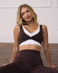 Soft-Motion Twist Bra in Mocha Bean