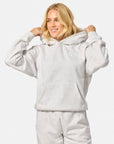 Cascade Hoodie in White Marl