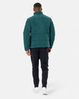 Cord Puffer Jacket in Amazon Green
