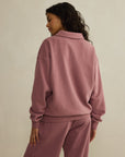Daily Collared Sweatshirt in Terra Rose