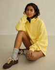 Daily Snap Collar Sweatshirt in Lemon Sorbet