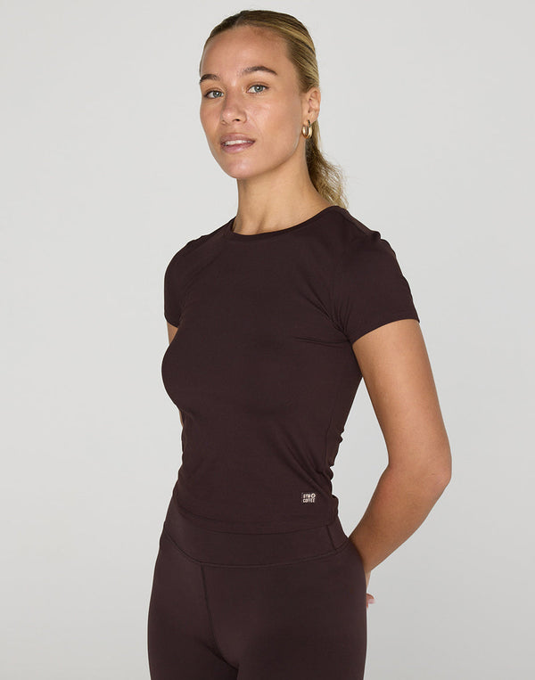 Daily Tee in Mocha Bean