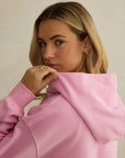 Daily Zip Hoodie in Pink Blossom