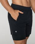 Essential 2in1 6" Shorts in Black
