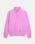 Snap Collar Sierra Sweatshirt in Neon Pink