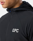 GPC Train Hooded Midlayer in Black