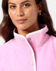 Half Snap Polar Fleece in Cotton Candy