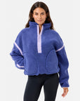 Industry Fleece Half Zip in Violet Smoke