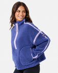 Industry Fleece Half Zip in Violet Smoke
