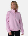Kin Snap Collar Sweatshirt in Baby Pink