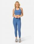 Lotus Lounge 7/8 Legging in Oasis Blue