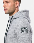 Grey Fleck Zip Hoodie