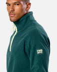 Half Zip Polar Fleece in Amazon Green