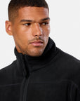 Half Zip Polar Fleece in Deep Black