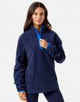 Half Zip Polar Fleece in Twilight Navy