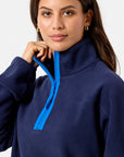 Half Zip Polar Fleece in Twilight Navy