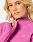 Relentless 1/4 Zip in Crisp Pink