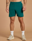 Relentless 7" Shorts in Goodnight Green