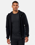 Relentless Full Zip Hoodie in Black