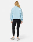 Snap Collar Sierra Sweatshirt in Baby Blue
