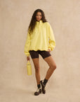 Snap Collar Sierra Sweatshirt in Lemon Sorbet
