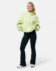 Snap Collar Sierra Sweatshirt in Lime Sorbet