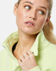 Snap Collar Sierra Sweatshirt in Lime Sorbet