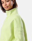 Snap Collar Sierra Sweatshirt in Lime Sorbet