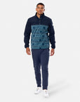Half Snap Polar Fleece in Aztec Print