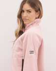 Snap Polar Fleece in Dusty Pink