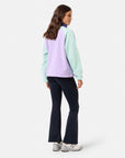 Snap Polar Fleece in Lilac Mint