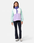 Snap Polar Fleece in Lilac Mint