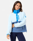 Snap Polar Fleece in Oasis Blue