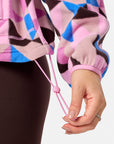 Snap Polar Fleece in Geo Pop Print