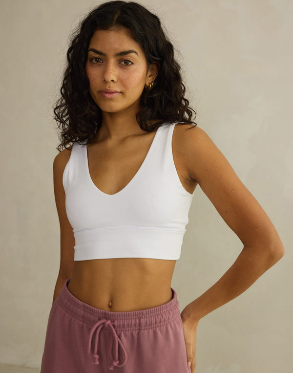 Soft-Motion Bra in Ultra White