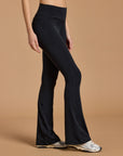 Soft Motion Flare Legging in Black