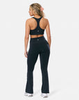 Soft Motion Flare Legging in Black