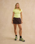 Utility Skort in Mocha Bean