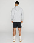 Textured Hoodie in Heather Grey