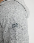 Textured Hoodie in Heather Grey
