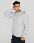 Textured Hoodie in Heather Grey