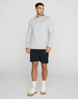 Textured Hoodie in Heather Grey