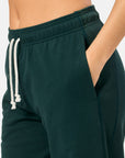 Clubhouse Wide Leg Jogger in Amazon Green