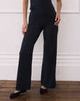 Wide Leg Legging in Black