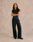 Wide Leg Pant in Black