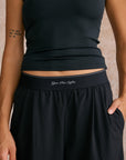 Wide Leg Pant in Black