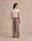 Wide Leg Pant in Pebble