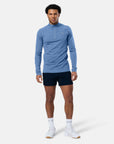 Relentless 1/4 Zip in Oasis Blue